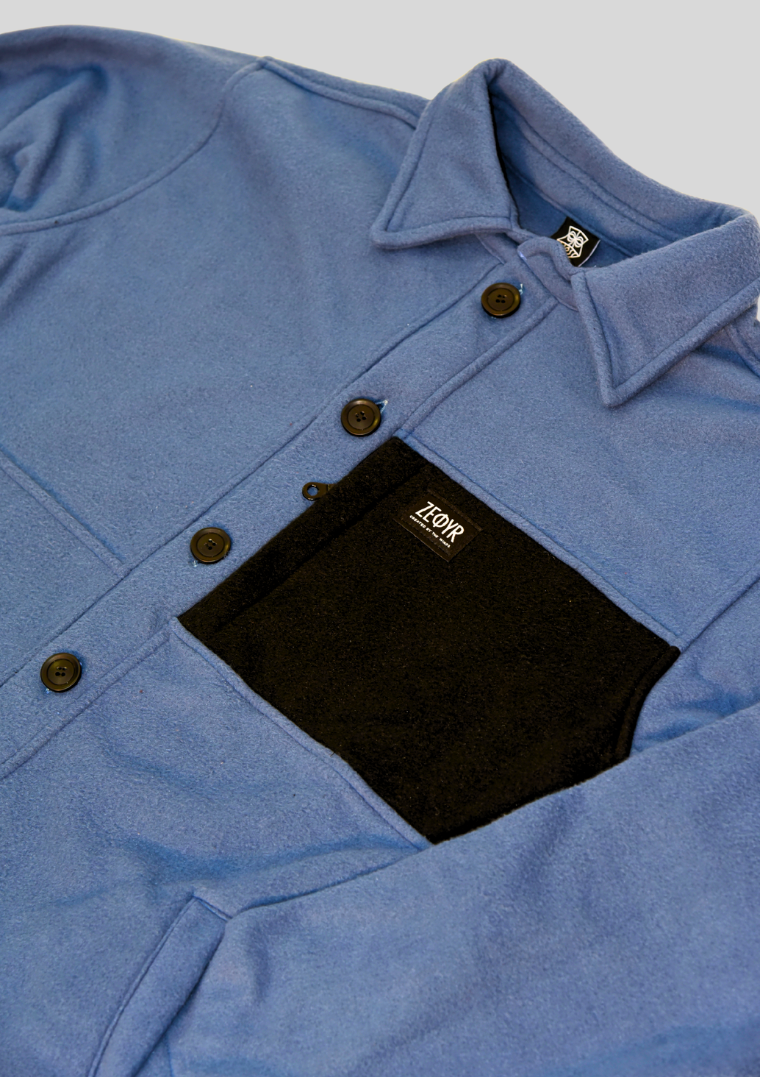 Dusty Blue Outdoors Fleece Shirt